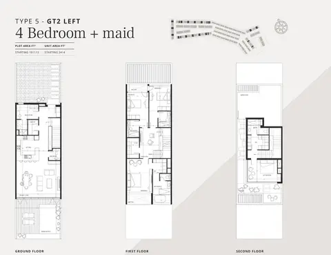 Floor plan, 4 Bed