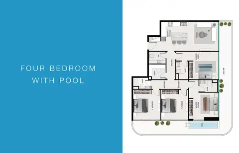 Floor plan, 4 Bed