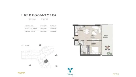 Floor plan, 1 Bed