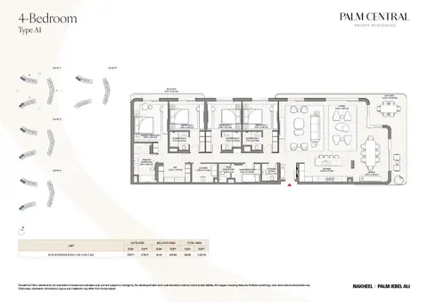 Floor plan, 4 Bed