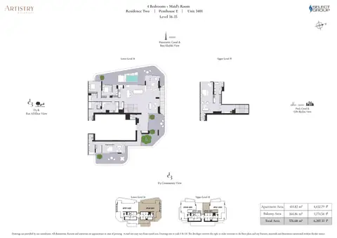 Floor plan, 4 Bed