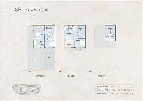 Floor plan, 3 Bed