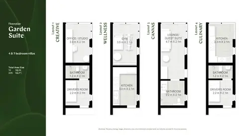 Floor plan, 5 Bed