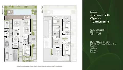 Floor plan, 4 Bed