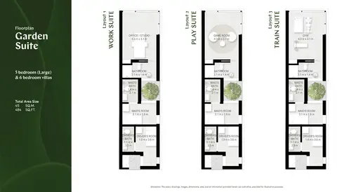 Floor plan, 6 Bed