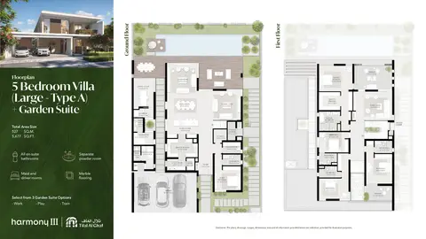 Floor plan, 5 Bed