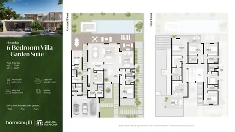 Floor plan, 6 Bed