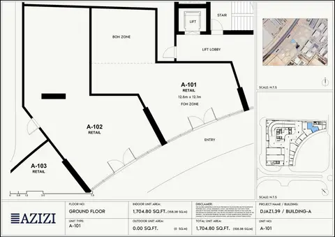 Floor plan, Retail Space