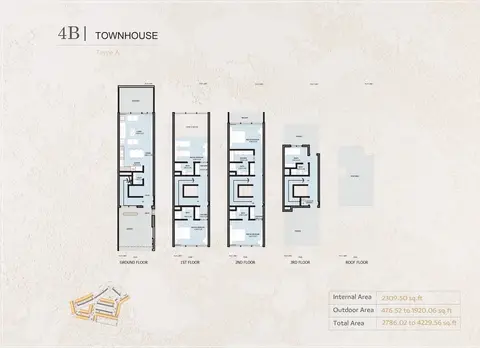 Floor plan, 4 Bed