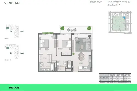 Floor plan, 2 Bed