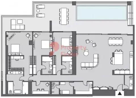 Six Senses floor plan, 3 Bed, 5,237 sq ft