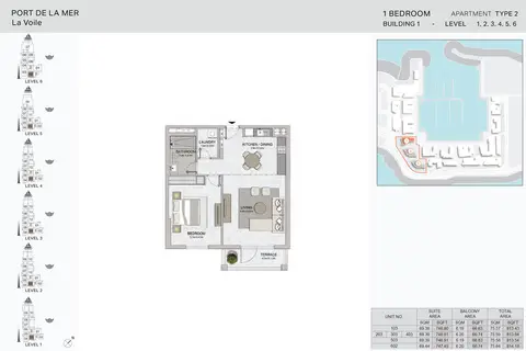 Floor plan, 1 Bed