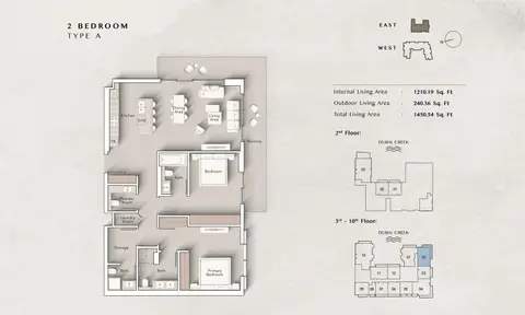 Floor plan, 2 Bed