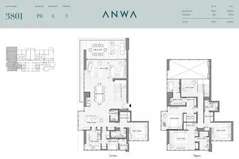 Floor plan, 4 Bed