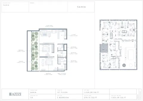 Floor plan, 2 Bed
