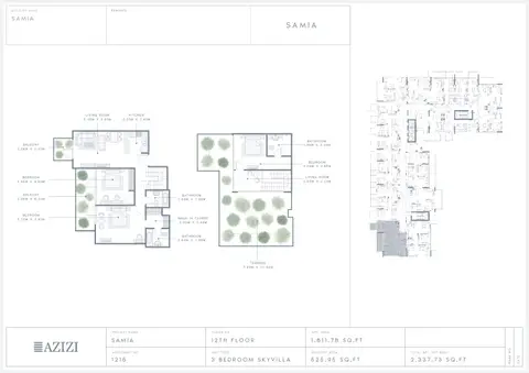 Floor plan, 3 Bed