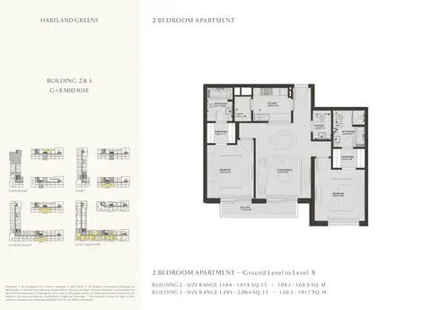 Floor plan, 2 Bed