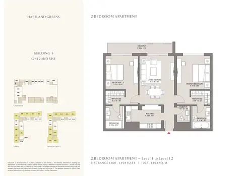 Floor plan, 2 Bed