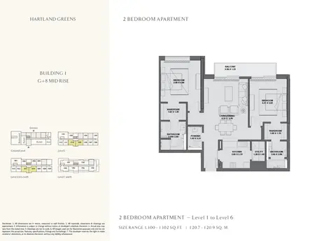 Floor plan, 2 Bed