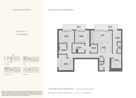 Floor plan, 3 Bed