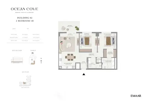 Floor plan, 2 Bed