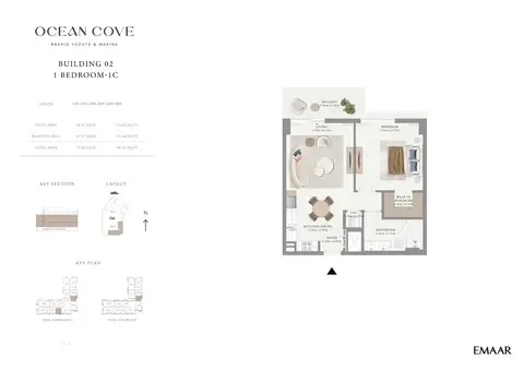 Floor plan, 1 Bed