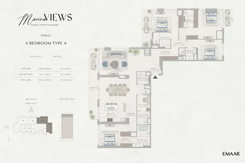 Floor plan, 4 Bed