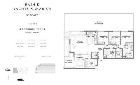Floor plan, 4 Bed