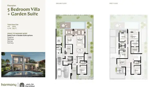 Floor plan, 5 Bed