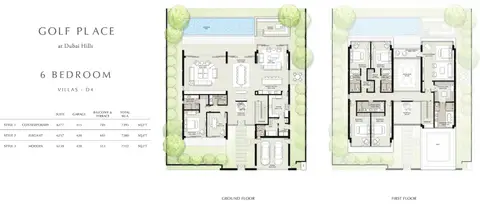 Floor plan, 6 Bed