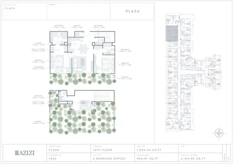 Floor plan, 2 Bed