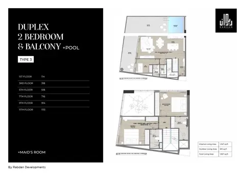 Floor plan, 2 Bed