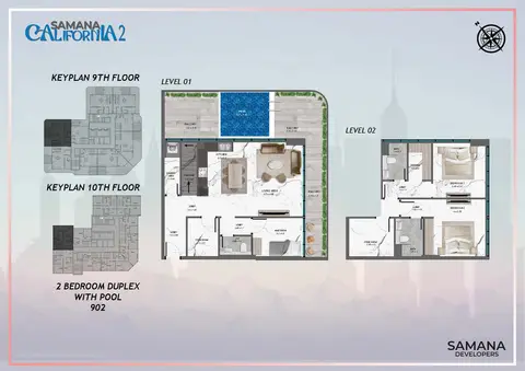 Floor plan, 2 Bed