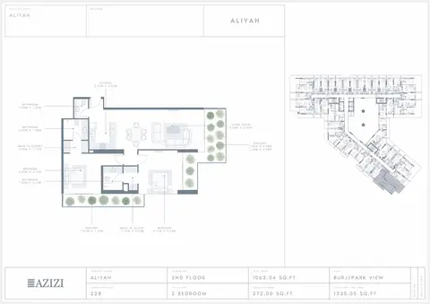 Floor plan, 2 Bed