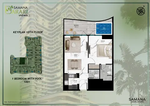 Floor plan, 1 Bed