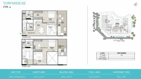 Floor plan, 2 Bed