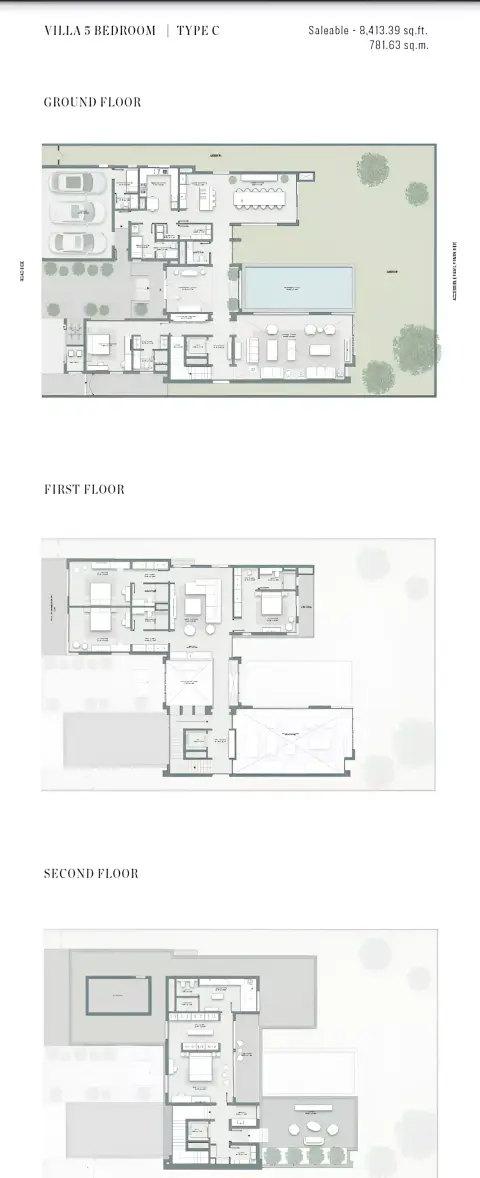 Floor plan, 5 Bed