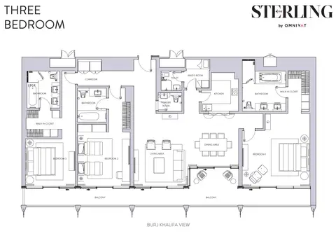 Floor plan, 3 Bed