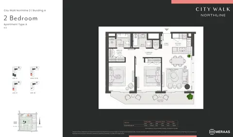 Floor plan, 2 Bed