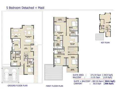 Floor plan, 5 Bed