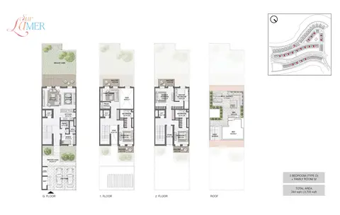 Floor plan, 3 Bed