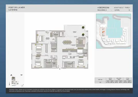 Floor plan, 4 Bed