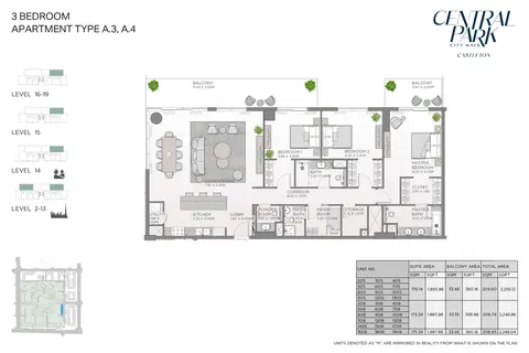 Floor plan, 3 Bed