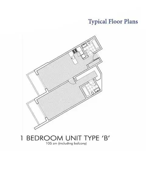 Floor plan, 1 Bed