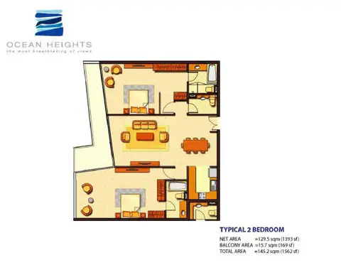 Floor plan, 2 Bed