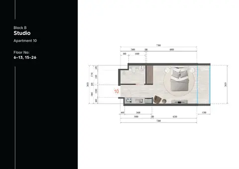 Floor plan, Studio