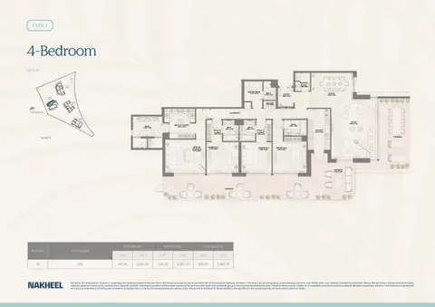 Floor plan, 4 Bed