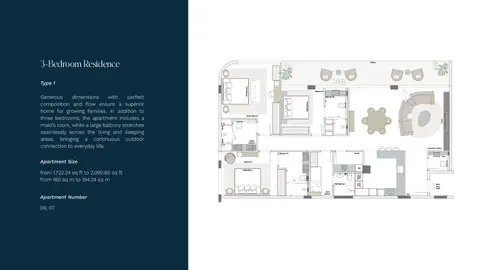 Floor plan, 3 Bed