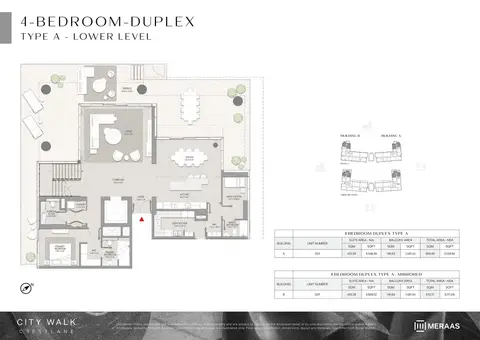 Floor plan, 4 Bed