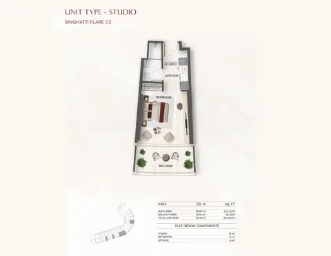Floor plan, Studio